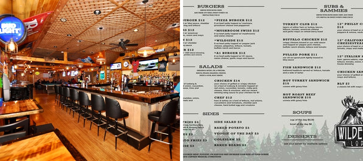 New Lancaster Valley Wilderness Lodge Menu