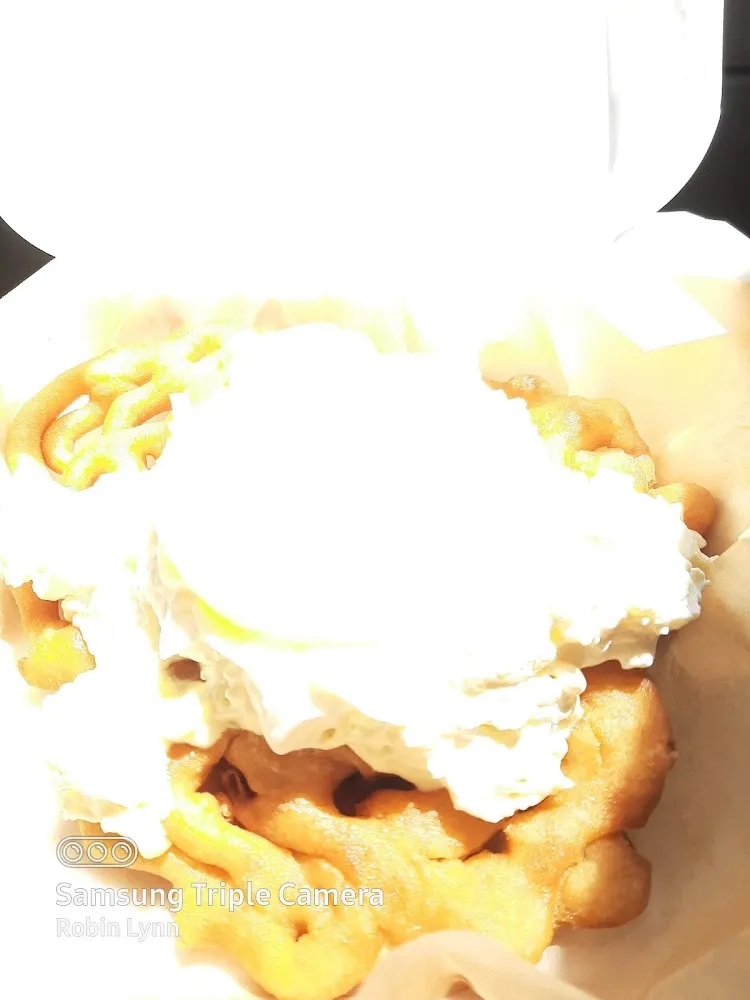 Pineapple Upside Down Funnel Cake